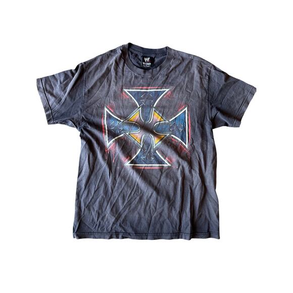 Vintage ‘02 WWE Triple H USA Made Faded Black Large Wrestling T-Shirt - Picture 1 of 8